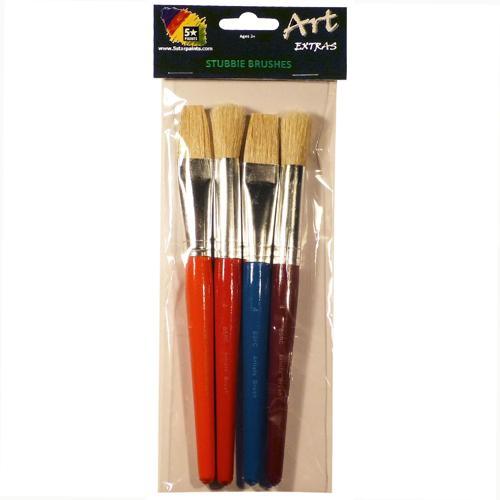 Art Extra Brush Stubbie Set Of 4 Assorted Pack of 4