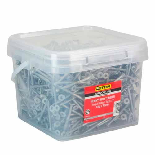 Otter Heavy Duty Timber Screws 14g X 75mm Pack of 1000 Galvanised