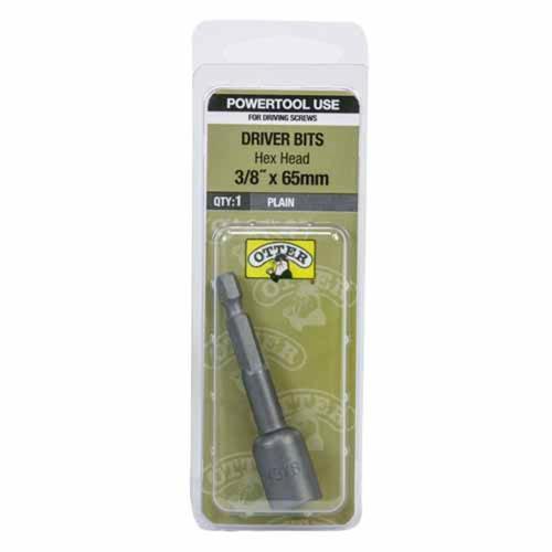 Otter Hex Head Driver Bit 3/8inch X 65mm