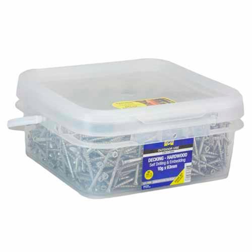 Otter Decking Screws 10g X 63mm Pack of 1000 Stainless Steel