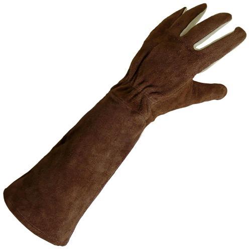 Lynn River Leather Pruner Suede Gardening Glove Medium Brown Tan
