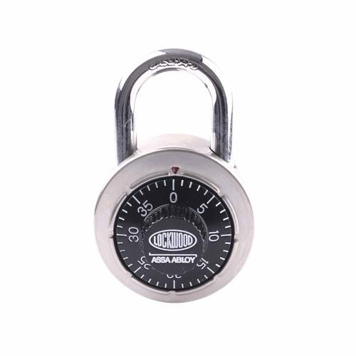 Lockwood Combination Padlock 50mm Stainless Steel Finish