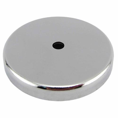 Magnet Source Round Base Magnet 67mm Silver