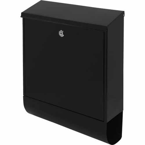 Mail Boss Darfield Metal Letterbox 420mm 345mm 107mm Black