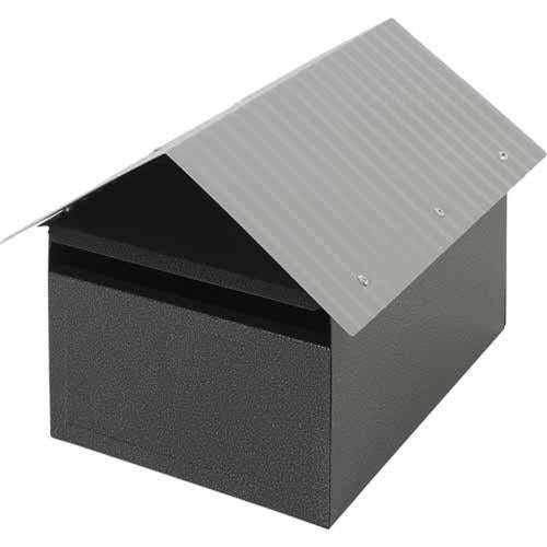 Mail Boss Oxford Metal Letterbox 230mm 270mm 345mm Black/Grey