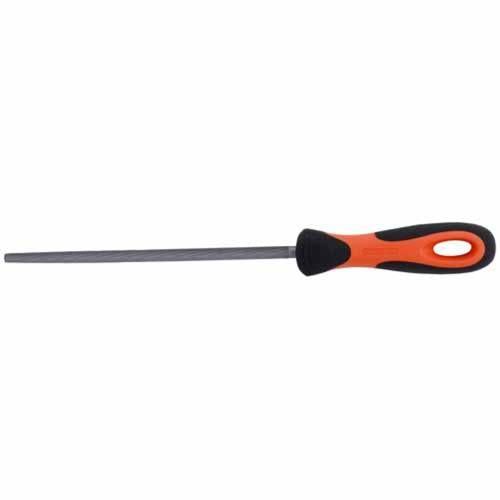 Bahco Round Files 203.2mm Grey Orange And Black