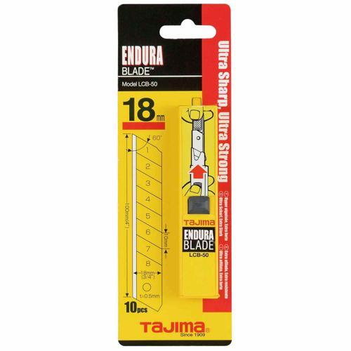 Tajima Heavy Duty Ultra Sharp Blades 18 Silver Pack of 10