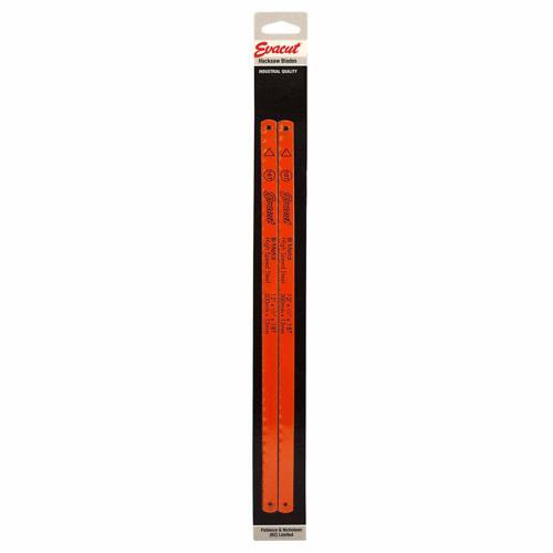 Evacut Hacksaw Blade 18T Pack of 2 Orange