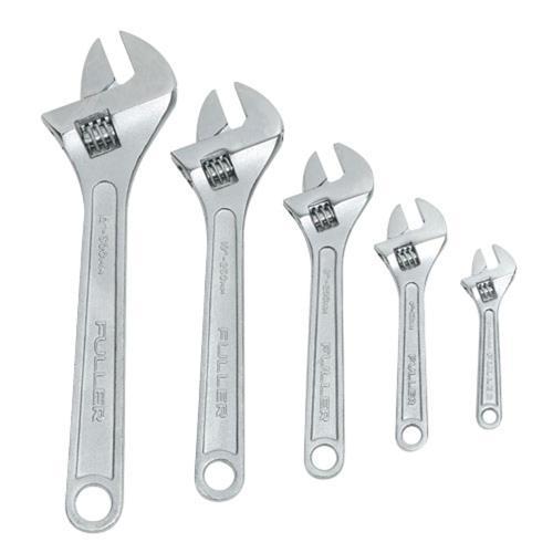 Fuller Adjustable Wrench Set 5 Piece Chrome
