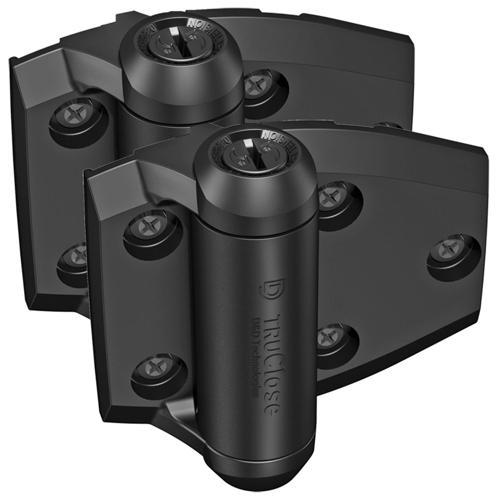 D&D Technologies TruClose Gate Hinge For Metal Or Wood Set Of 2 Black 96mm 99mm