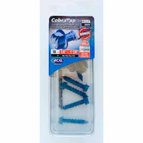 Cobra Concrete Screws Hex Head 10 Pack 6mm X 32mm Pack of 10