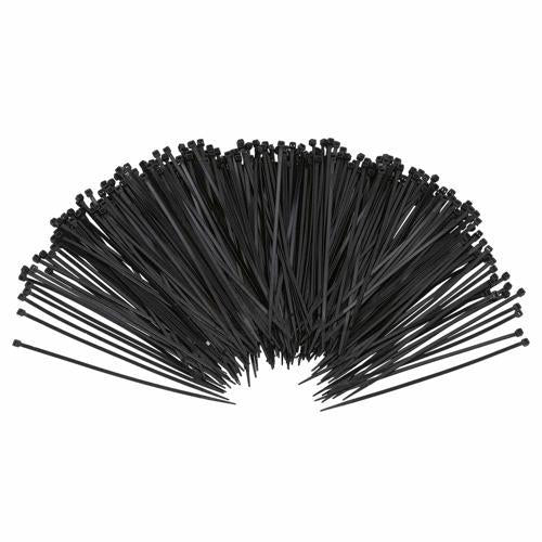 Number 8 Cable Ties 4.8mm X 300mm Pack of 300 Black