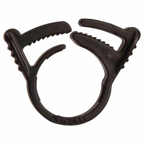 Neta Pipe Ratchet Clip 19mm Black Pack of 15
