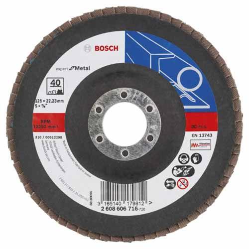 Bosch Flap Disc Expert For Metal 125mm Blue 2608606716