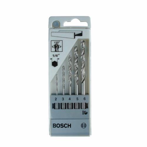 Bosch Metal Drill Bit Set HSS-G Pack of 5