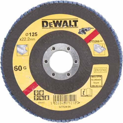 DeWALT Flap Disc Type 29 Angled 125mm X 60 Grit