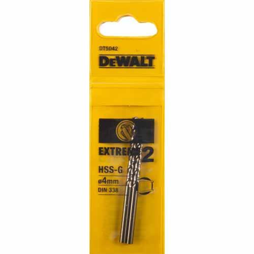 DeWALT Extreme Drill Bit 4 X 43 X 75mm Pack of 2