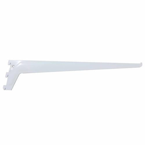 Number 8 Bracket Single Slot 400mm White