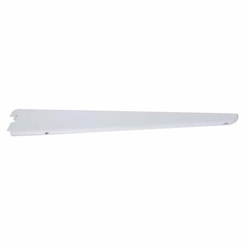 Number 8 Bracket Twin Slot 370mm White