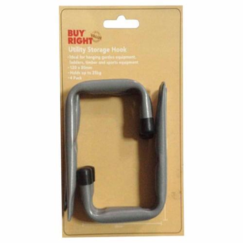 Jobmate Utility Storage Hook Pack of 4 120 X 80mm
