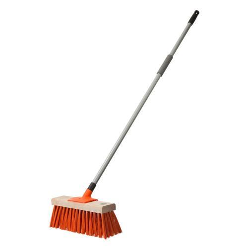 Browns Yard Broom Complete 355mm Orange
