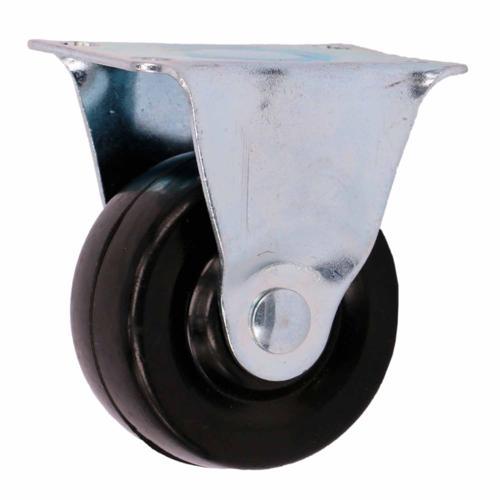 Titan Rubber Fixed Castor 50mm Black