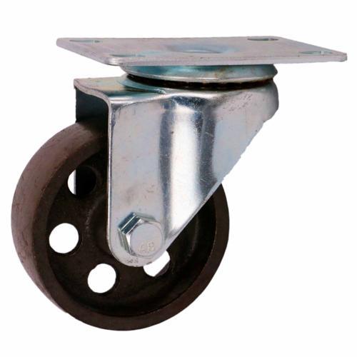 Titan Iron Swivel Castor 75mm Grey