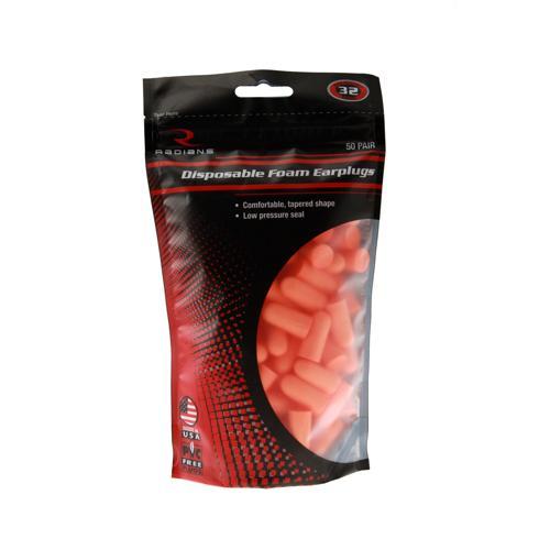 Radians Foam Ear Plug Pack of 50 Pairs
