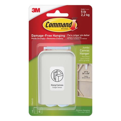 Command Canvas Hanger 17045 Jumbo White