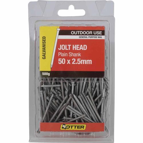 Otter Jolt Head Nails 50 X 2.5mm 500g Galvanised