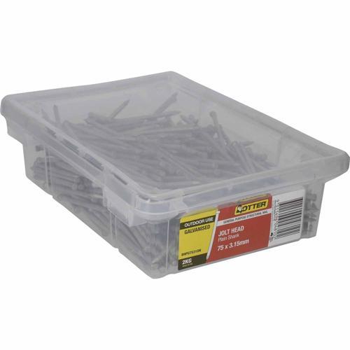 Otter Jolt Head Nails 75 X 3.15mm 2kg Galvanised