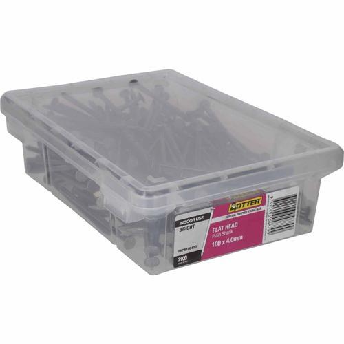 Otter Flat Head Nails 100 X 4.0mm 2kg Bright