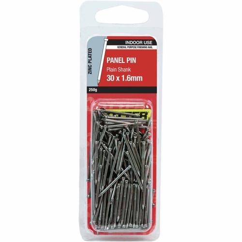 Otter Panel Pin 30 X 1.6mm 250g Zinc Plated