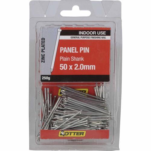 Otter Panel Pin 50 X 2.0mm 250g Zinc Plated