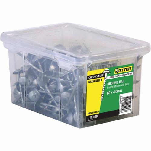 Otter Roofing Nails 60 X 4.0mm Galvanised Pack of 300