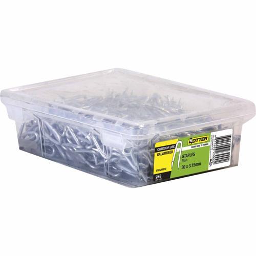 Otter Plain Staples 30 X 3.15mm 2kg Galvanised