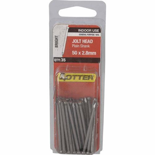 Otter Jolt Head Nails 50 X 2.8mm Bright Pack of 35