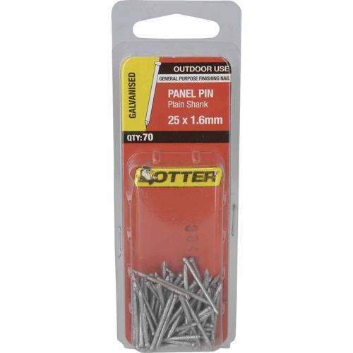 Otter Jolt Head Nails 25 X 1.6mm Galvanised Pack of 70