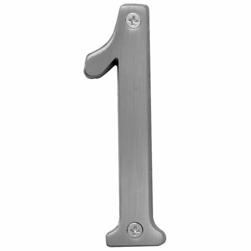 HY-KO Letterbox Number 1 102mm Satin Nickel