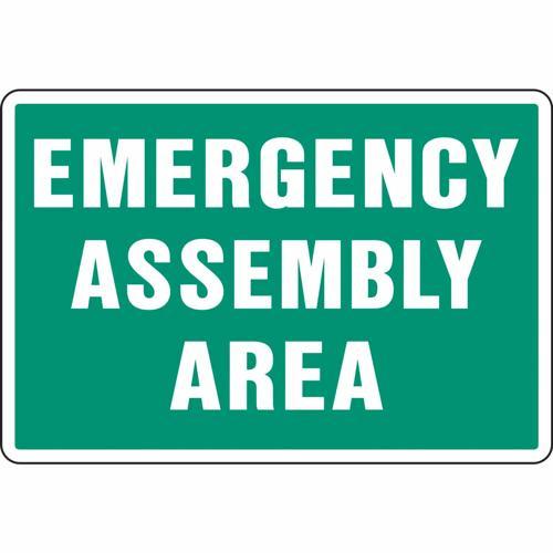 HY-KO Emergency Assembly Area Sign 355mm L: 235mm