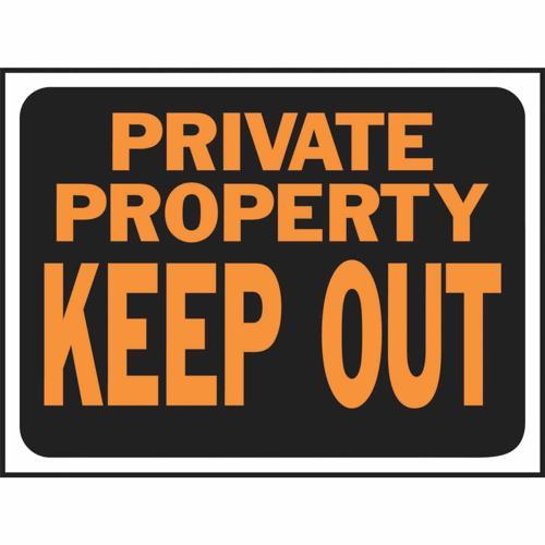 HY-KO Private Property Keep Out Sign 305mm L: 216mm