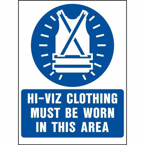 HY-KO Hi-Vis Clothing Worn Sign 305mm L: 216mm