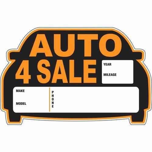 HY-KO Auto For Sale Sign 355mm L: 228mm