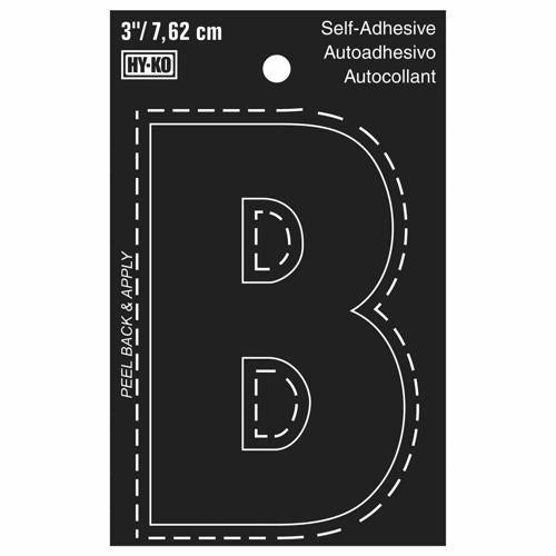 HY-KO Letterbox Letter B 76mm Black