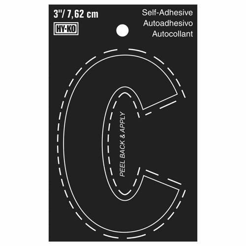 HY-KO Letterbox Letter C 76mm Black