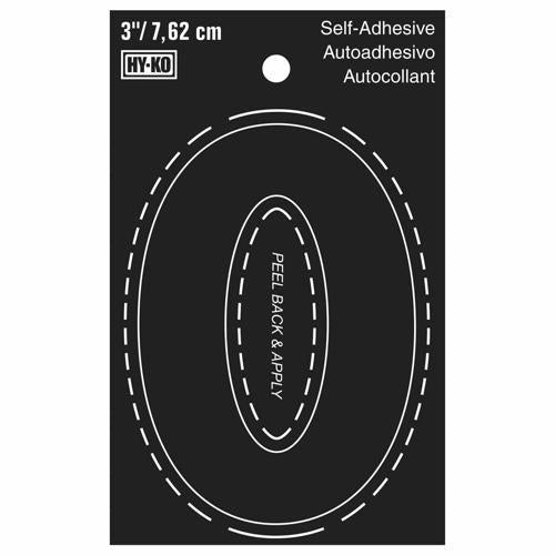 HY-KO Letterbox Letter O 76mm Black