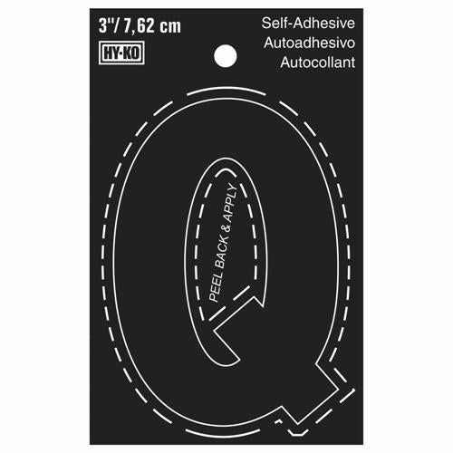 HY-KO Letterbox Letter Q 76mm Black