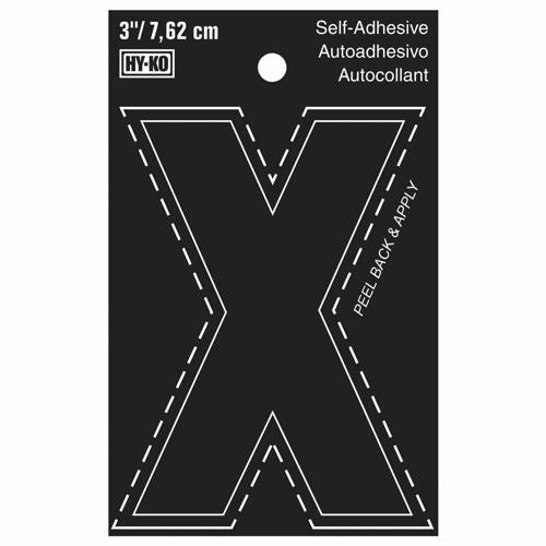 HY-KO Letterbox Letter X 76mm Black