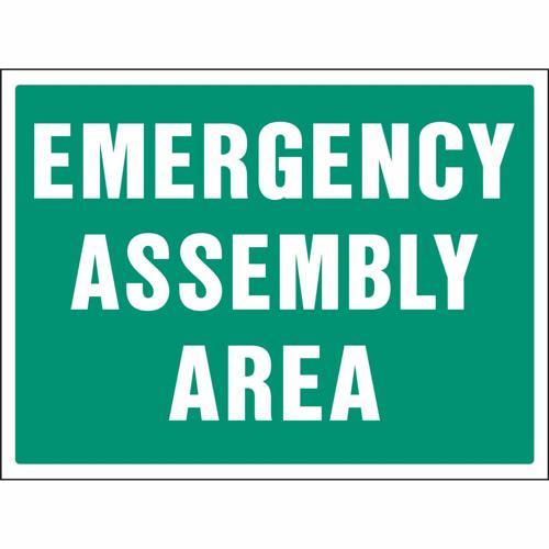 HY-KO Emergency Assembly Area Sign 610mm L: 457mm