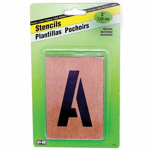 HY-KO Letters & Numbers Stencil Pack 76mm